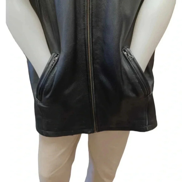 Danier Leather Lined Black Jacket Size XL - Picture 5 of 13